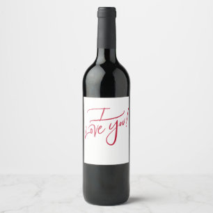 I Love You! Food and Beverage Label Set