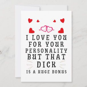 I Love You For Your Personality, Funny Anniversary Thank You Card