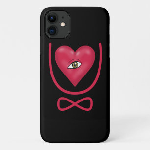 I love you forever Eye heart U eternity iPhone 11 Case