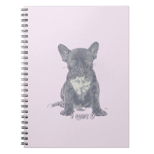 I Love YOU - French Bulldog Notebook