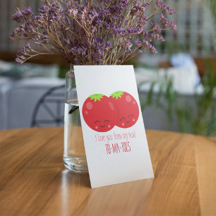 I Love You From My Head Tomatoes Invitation