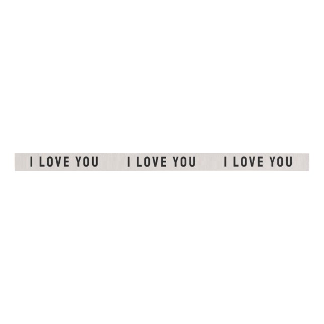 I Love You Gift Favour Craft Grosgrain Ribbon (Front)