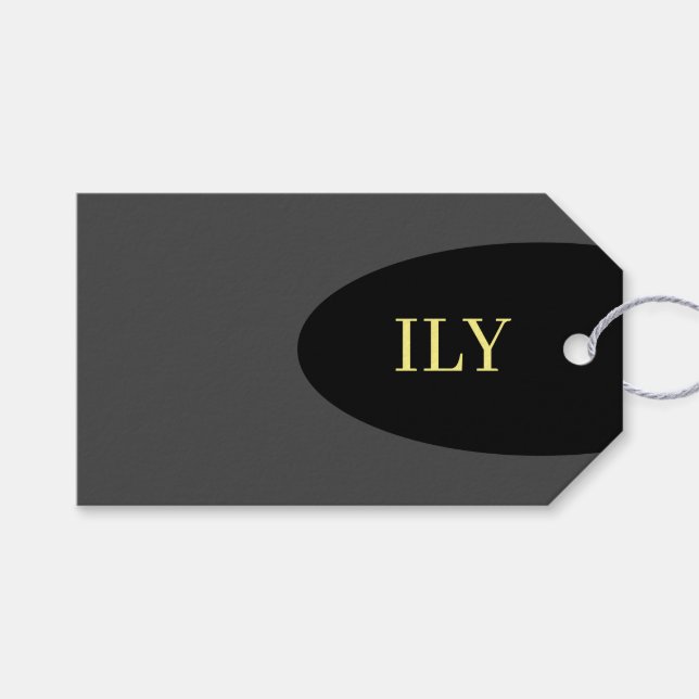 "I Love You" Gift Tag (Front (Horizontal))