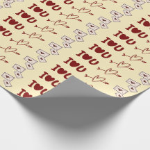 I Love You Gift Wrapping Paper