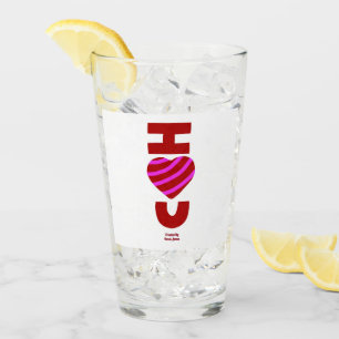 I Love You Glass Tumbler