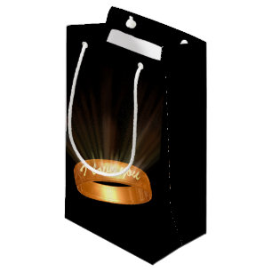 "I love you" Golden Ring Small Gift Bag