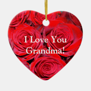 I Love You Grandma Ceramic Tree Decoration