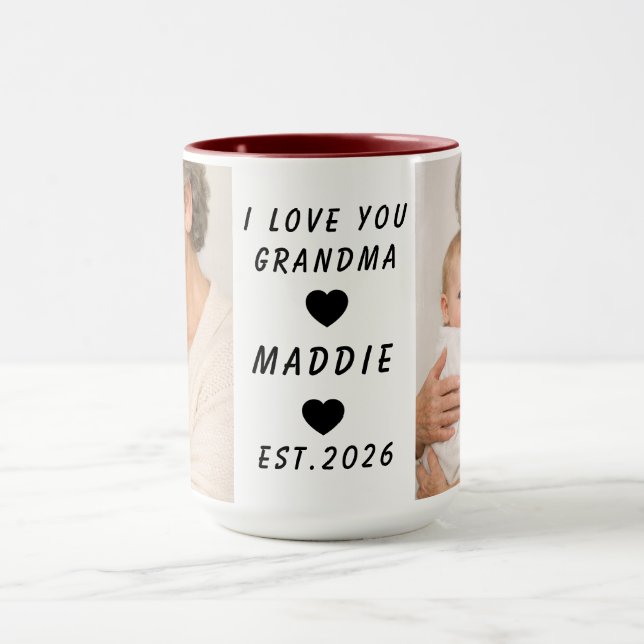I Love You Grandma | Grandparents Day Mug (Center)