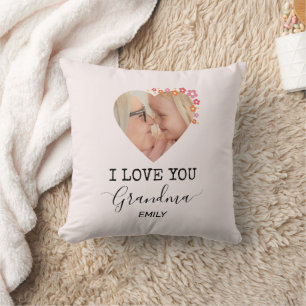 I Love You Grandma   Personalized Photo Pillow