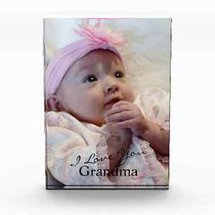 I Love You Grandma Photo Block