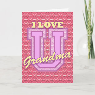 "I Love You Grandma" Valentine Holiday Card