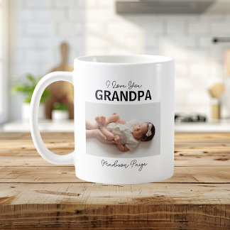 I love You Grandpa Baby Photo Keepsake Coffee Mug
