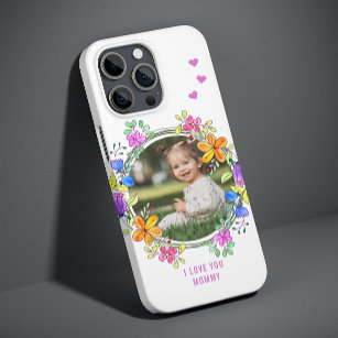 I LOVE YOU GRANNY Photo Colourful Floral Modern Case-Mate iPhone 14 Pro Case