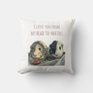 I Love You Guinea Pig Pillow