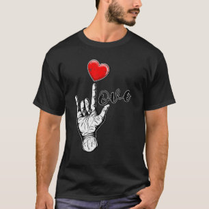 I Love You Hand Sign Valentines Day Shirt Language