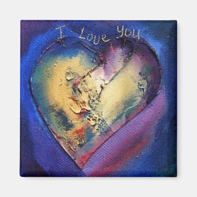 I Love You Heart Magnet (Front)