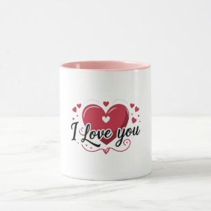 I Love You Heart Mug