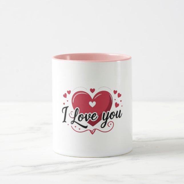 I Love You Heart Mug (Center)