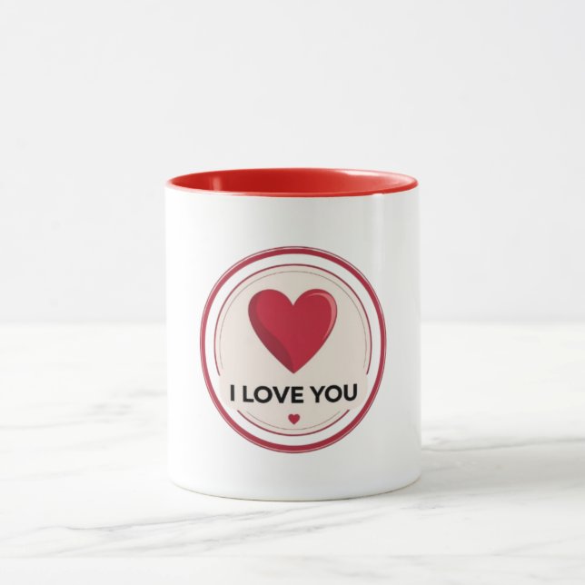  I Love You Heart Mug (Center)