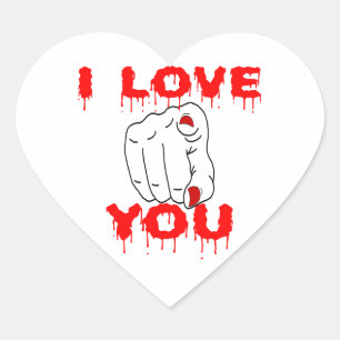 I Love You Heart Sticker
