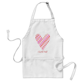 I Love You Hearts Apron