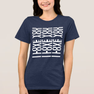 I LOVE YOU - Hidden Love Message Tri-Blend Shirt