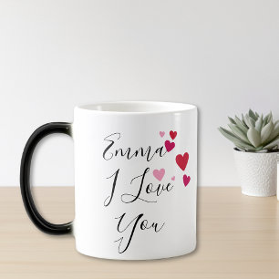 I Love You Hidden Message Surprise Valentine's day Magic Mug