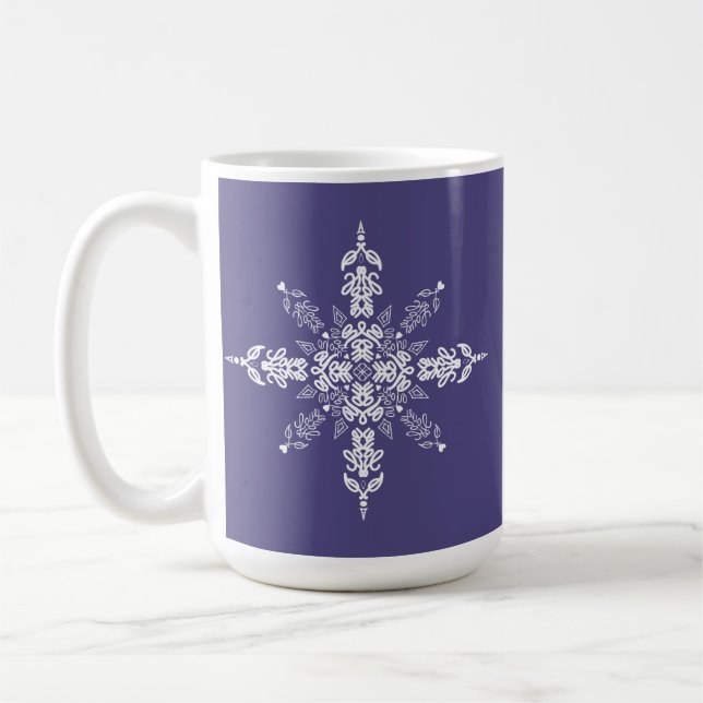 I love you. Hidden Word Coffee Mug (Left)