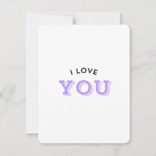 I Love You Holiday Card