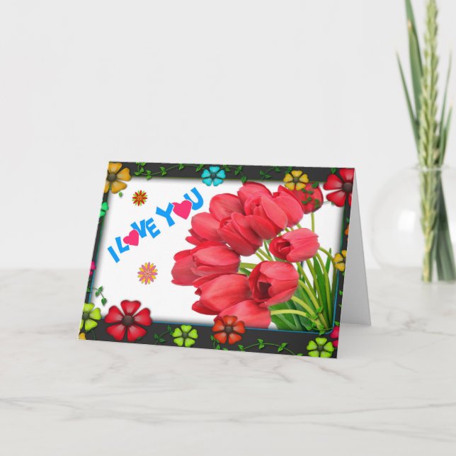 I love you holiday card (Front)