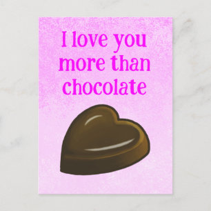 I love you holiday postcard
