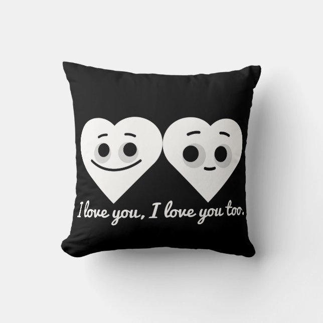 I LOVE YOU, I LOVE YOU TOO CUSHION (Front)