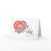 I love you in Danish - Jeg elsker dig