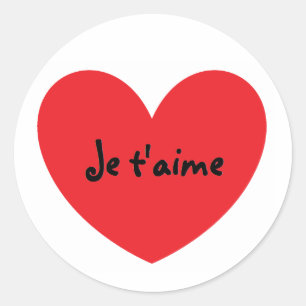 "I Love You" in French Stickers
