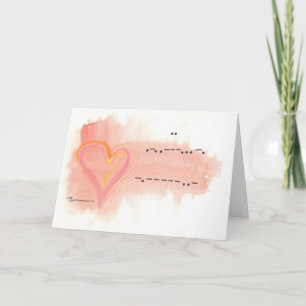 I Love You in Morse Code Card