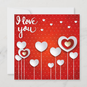 I love you in Red Invitation