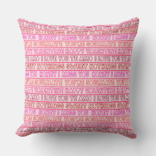I LOVE YOU IN VARIOUS LANGUAGES CUSHION