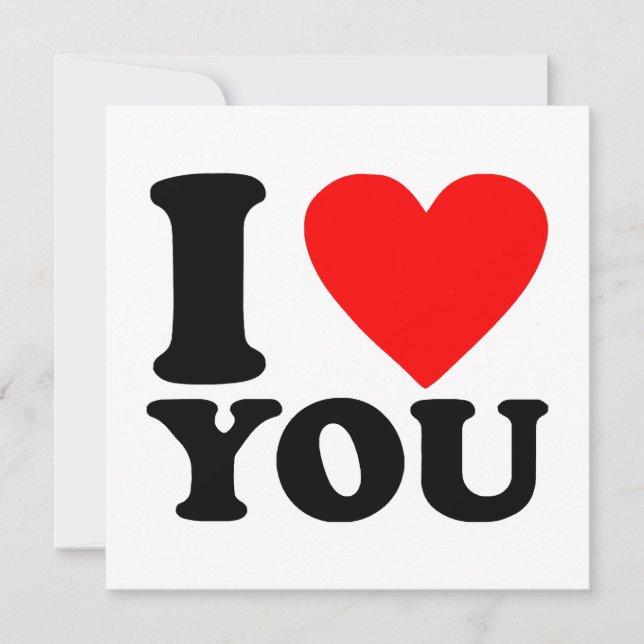 I Love You Invitation (Front)