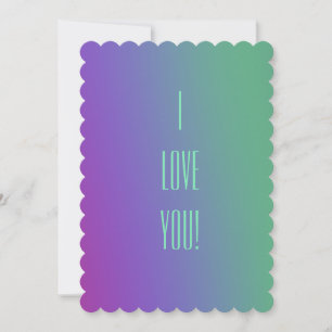 "I love you" invitation