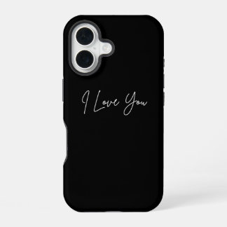 I Love You iPhone 16 Pouch – Cute Romantic Case