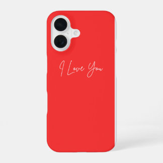I Love You iPhone 16 Pouch – Cute Romantic Case