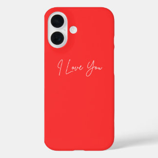 I Love You iPhone 16 Pouch – Cute Romantic Case