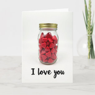 I Love You Jar Of Hearts Card
