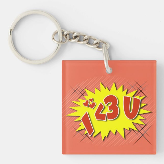 I love you key ring (Front)