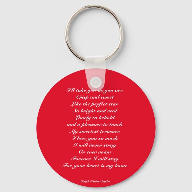 I love you key ring (Front)