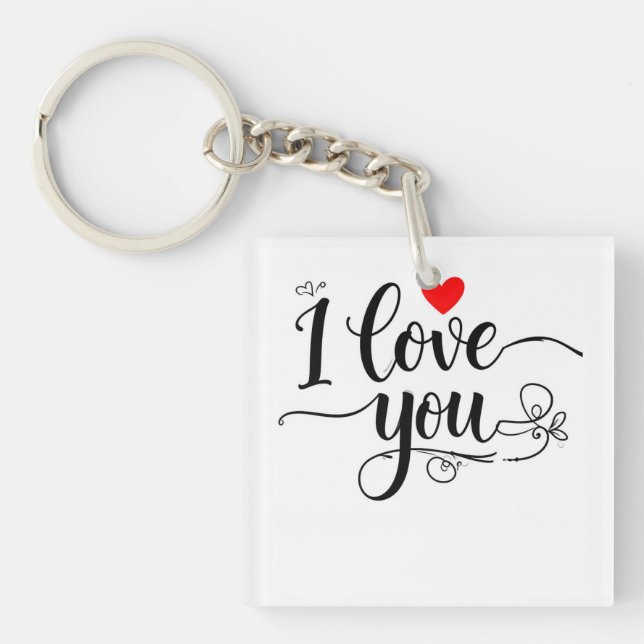 I love you key ring (Front)