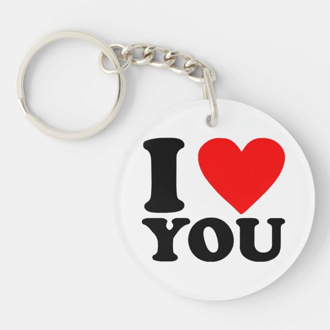 I Love You Key Ring (Front)
