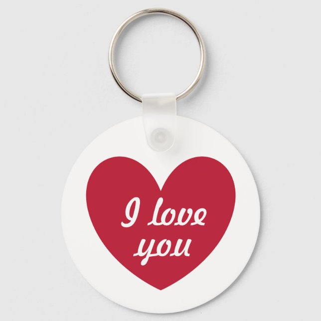 "I love you" Key Ring (Front)