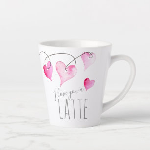I Love You Latte Hearts Mug