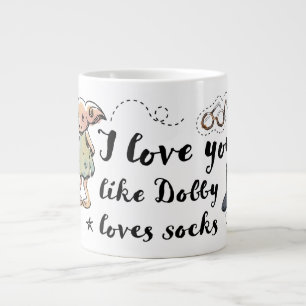 I Love You Like Dobby Loves Socks Large Coffee Mug